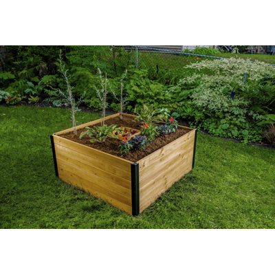 Lit de jardin surélevé en bois Mezza