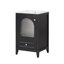 Meuble-lavabo de 20 po avec lavabo, armoire de salle de bain avec porte en verre à fermeture douce, tiroir et meuble-lavabo-1107377710