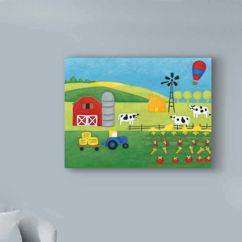 « contes farm », art sur toile, H 35 po x l 47 po x P 2 po