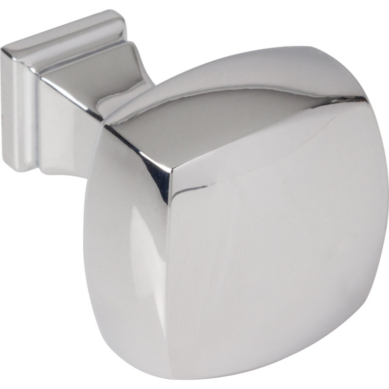 Audrey Square Knob, Polished Chrome
