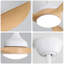 Ventilateur de plafond moderne 56 pouces à DEL à intensité variable et moteur à courant continu silencieux et réversible pour l'intérieur et l'extérieur
