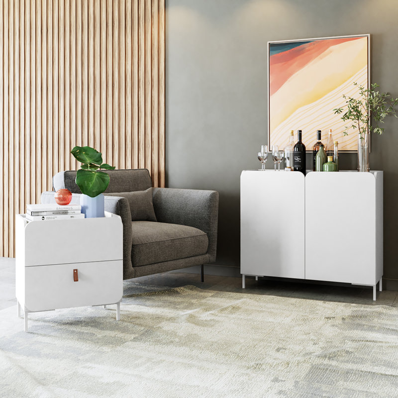 Kellissa 2 - Piece Living Room Table Set, White