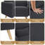 Modern Fabric Sofa Couch 2 Seater Sofa  Upholstered Loveseat-961439807