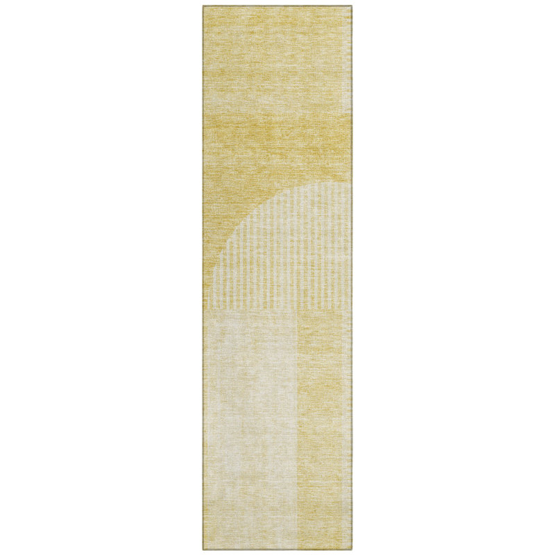 Alta Washable Geometric Indoor / Outdoor Rug, Runner 2'3" x 7'6"