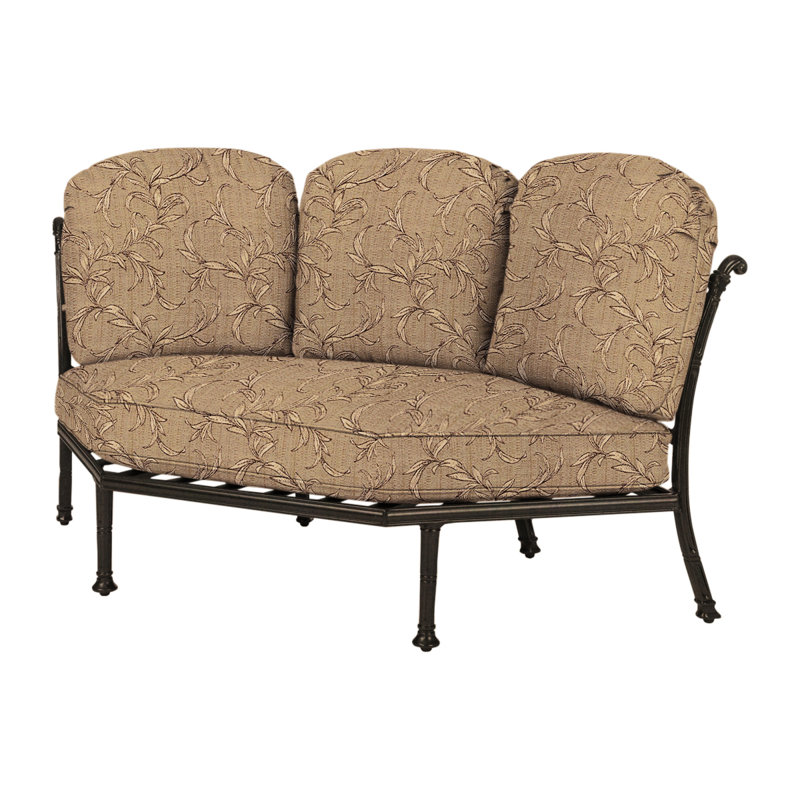 Florence Cushion Three-Back Corner Chair, Bessemer, Desert Bronze