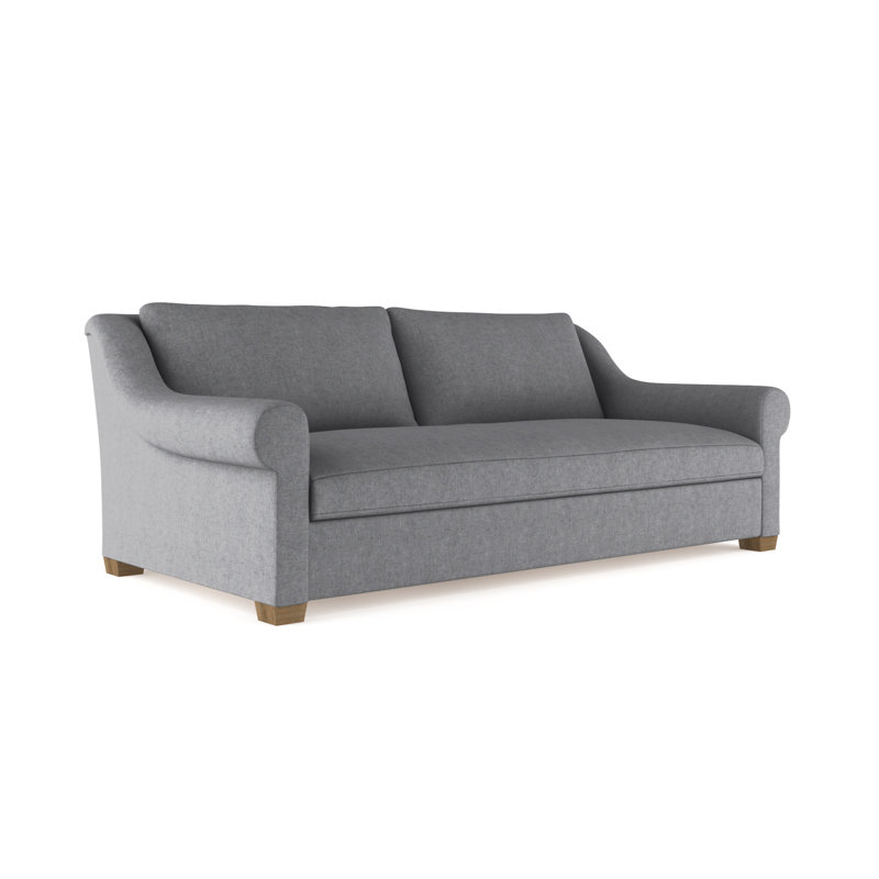 Canapé Thompson, Peluche velours pierre ponce, H 32 po x l 84 po x P 41 po, Ébène