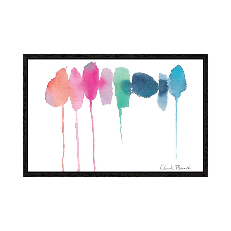 Desert Dreams 1 Piece Painting on Canvas, 66.04cm H x 101.6cm W x 3.81cm D, Black Framed