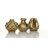Gold Ceramic Decorative Vase with Varying Patterns Set-618320508