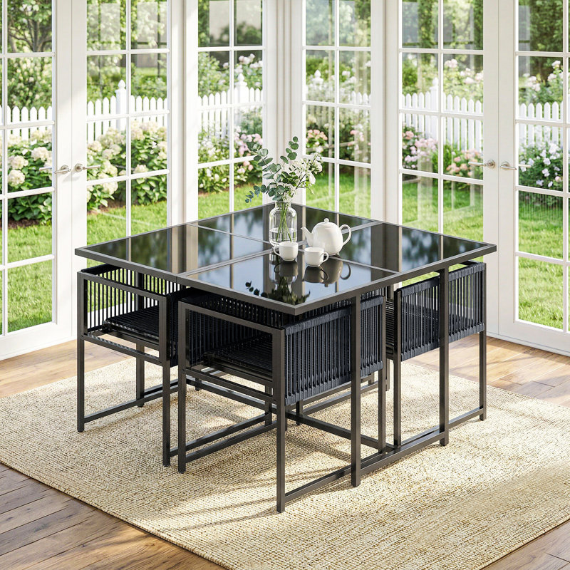 4 - Person Patio Dining Set with Square Table