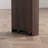 62" Wide Folding Dining Table With Rotating Top, Counter Height Table With Side Storage Cabinet, Bar Table For Kitchen Island,Walnut