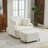Upholstered Swivel Chair With Storage Ottoman-102361024