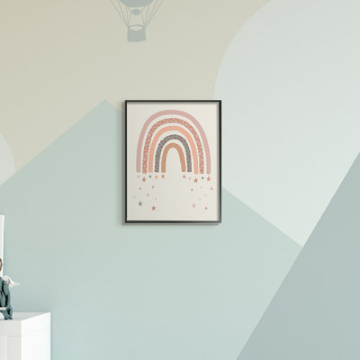 Letendre, désert, arc-en-ciel, étoiles filantes, beige, rose