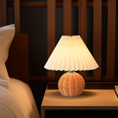 9.84" Pleated Table Lamp