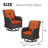 Anahit Swivel Wicker Patio Chair with Cushions (Set of 2)-92661370