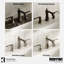8 po Karran Woodburn Robinet de salle de bain à 2 poignées avec drain escamotable assorti-62934975