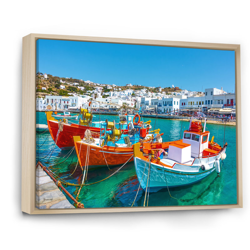 Village nautique au paradis, Cadre naturel flottant, H 24 po x l 32 po x P 1 po