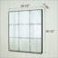 Miroir carré carré design industriel rétro polyvalent