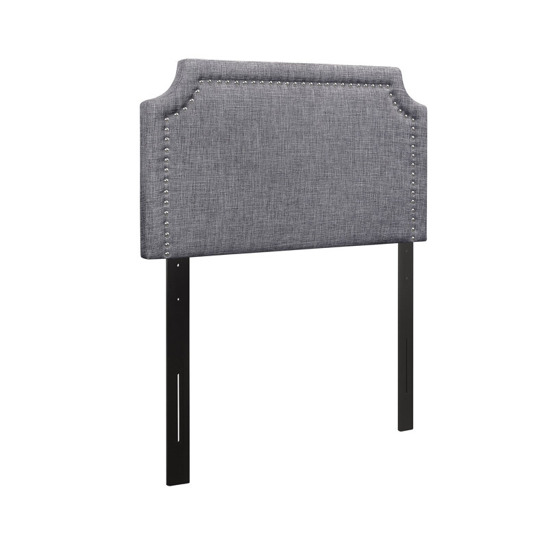 Daleiza Upholstered Headboard, Gray, Twin
