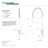 Kingston Brass Continental Single-Handle 1-Hole Deck Mount Pre-Rinse Kitchen Faucet-29273308