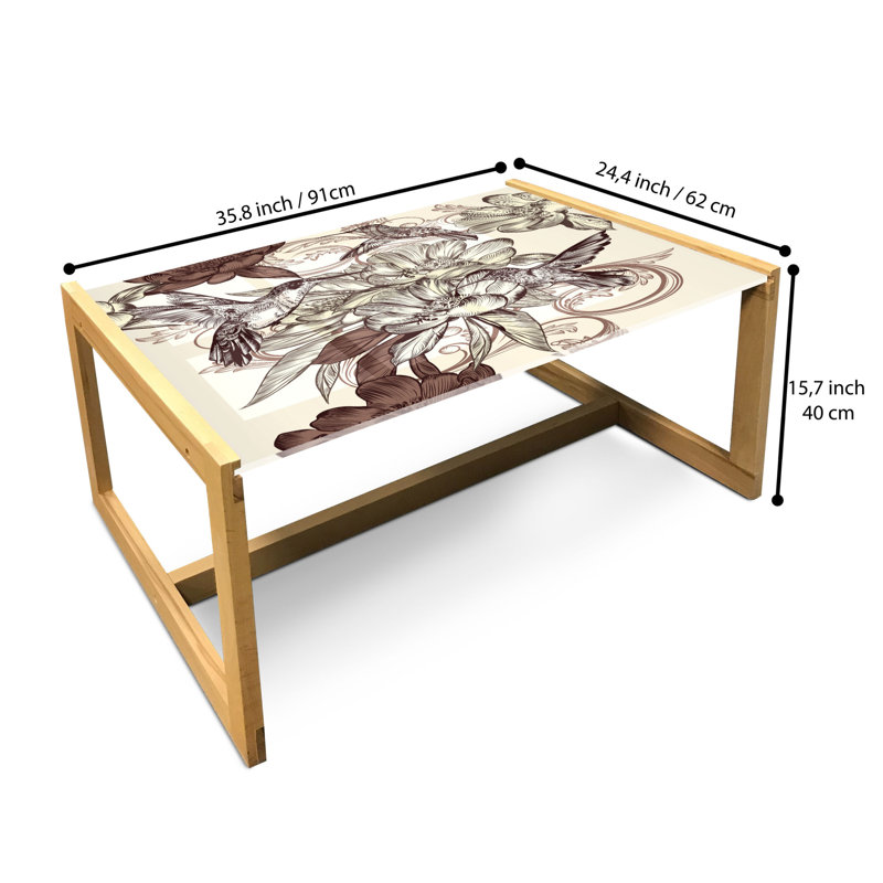 Jahlik Sled Coffee Table, 90cm H x 62cm W x 40cm D