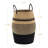 105L - Large Woven Laundry Hamper Basket With Leather Handles - Natural Cotton Rope Storage Organizer For Clothes, Toys, Blankets & Pillows | Collapsible Multi-Use Bin For Nursery, Bedroom, Laundry Room