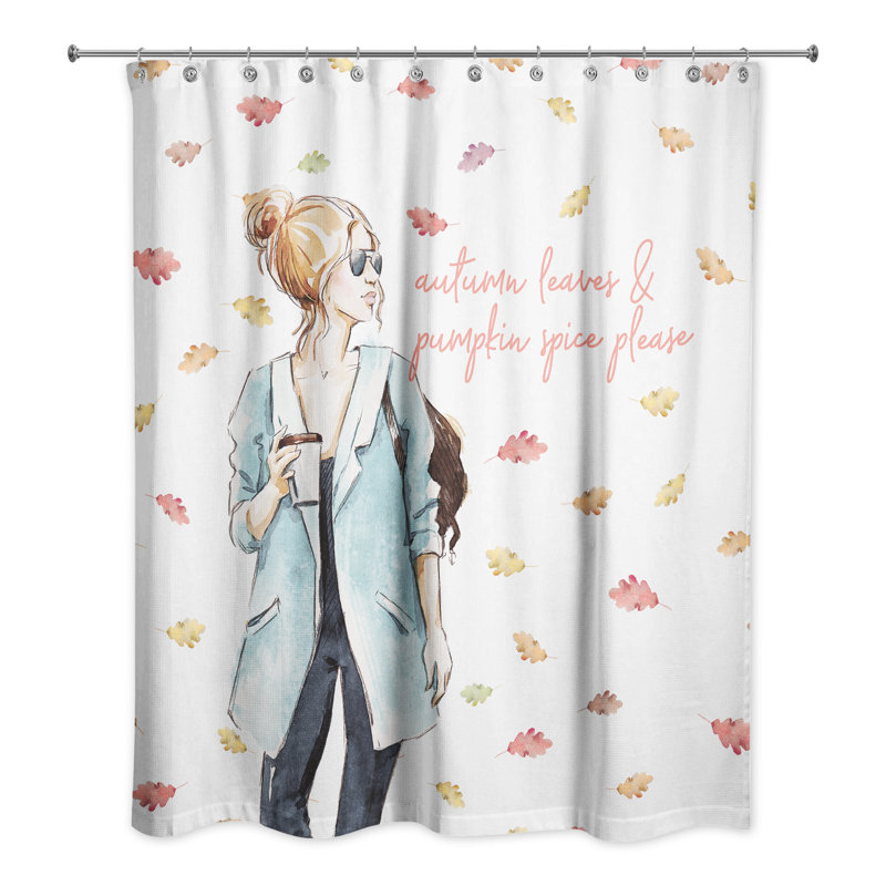 Rideau de douche à motif floral Lucan