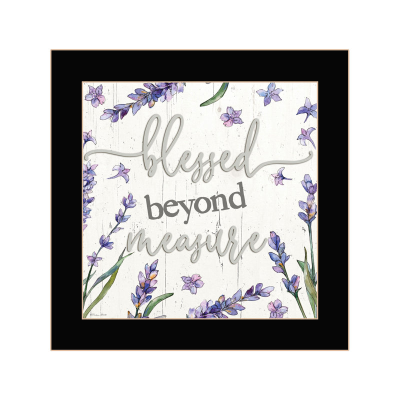 «Blessed Beyond Mesure», impression murale encadrée
