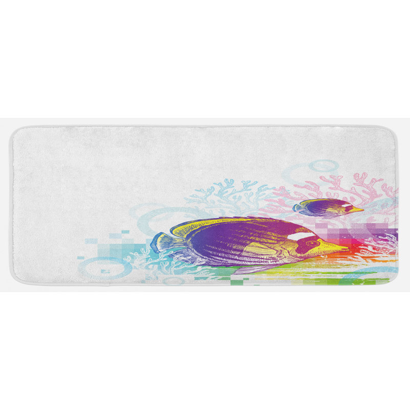 Tapis de cuisine tropical animaux