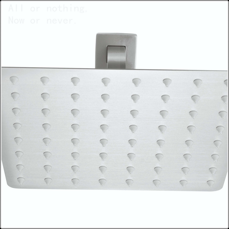 High Pressure Rain Shower Head, Ultra-Thin Showerhead 304 Stainless Steel Waterfall Shower with Self-Clean Nozzles, Full Body Covering