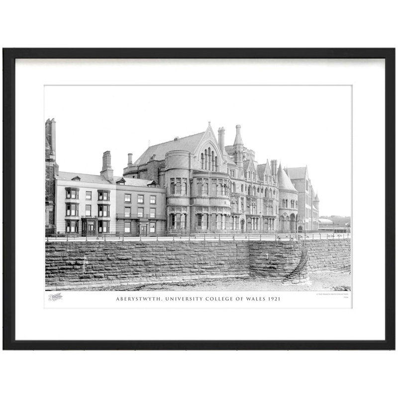 Aberystwyth, University College of Wales 1921 1 Piece Single Picture Frame Wall Art, 28cm H x 36cm W x 2.3cm D