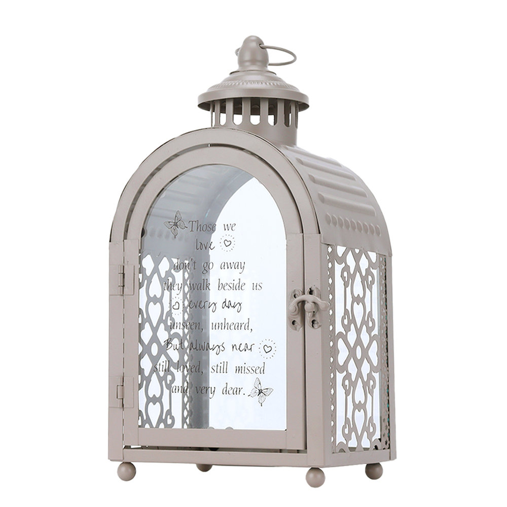 Trinx 11''H Memorial Remembrance Lantern with Commemorative Poems Trinx 