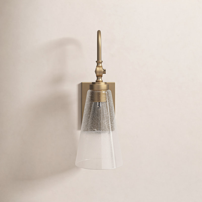Picola 1 - Light Dimmable Armed Sconce in Warm Brass, Warm Brass