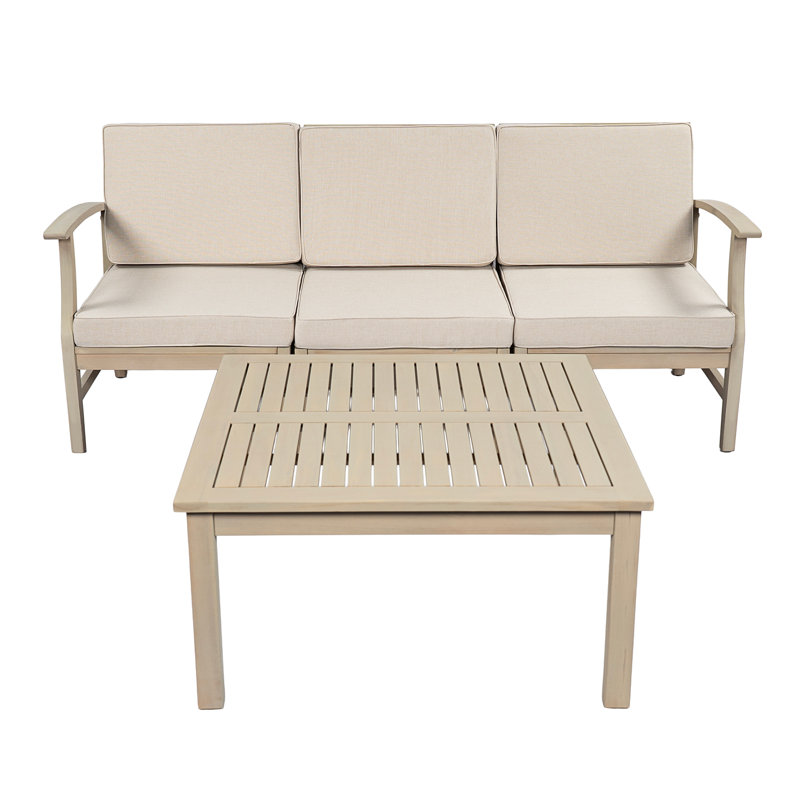 PERLA 3 SEATER SOFA AND TABLE SET