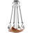 Metro Fusion 4 - Light Geometric Chandelier