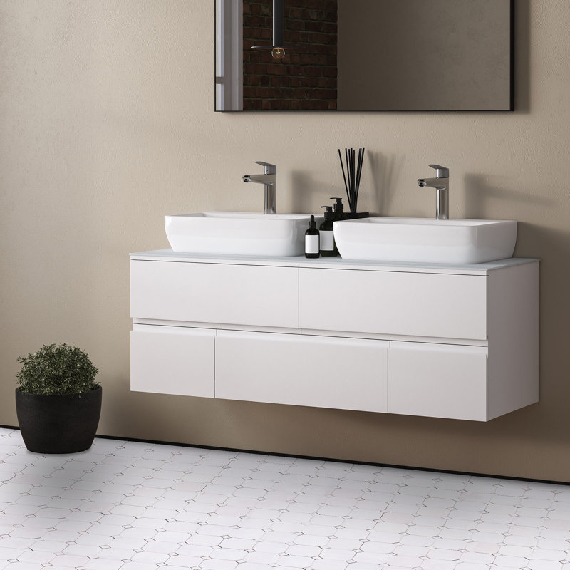 Panneaux contemporains en zellige 12 po x 12 po x 1/2 po, Blanc
