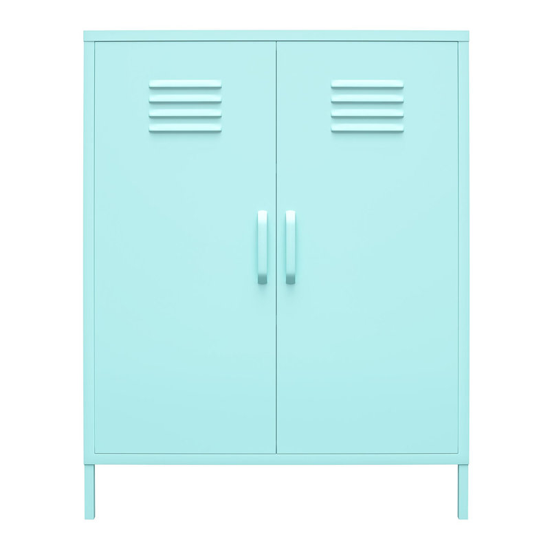 Lamprecht 2 -Door 2 -Shelf, Green