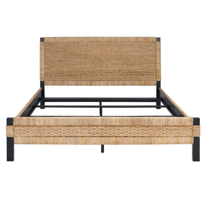 Low-Profile Mahogany Bed