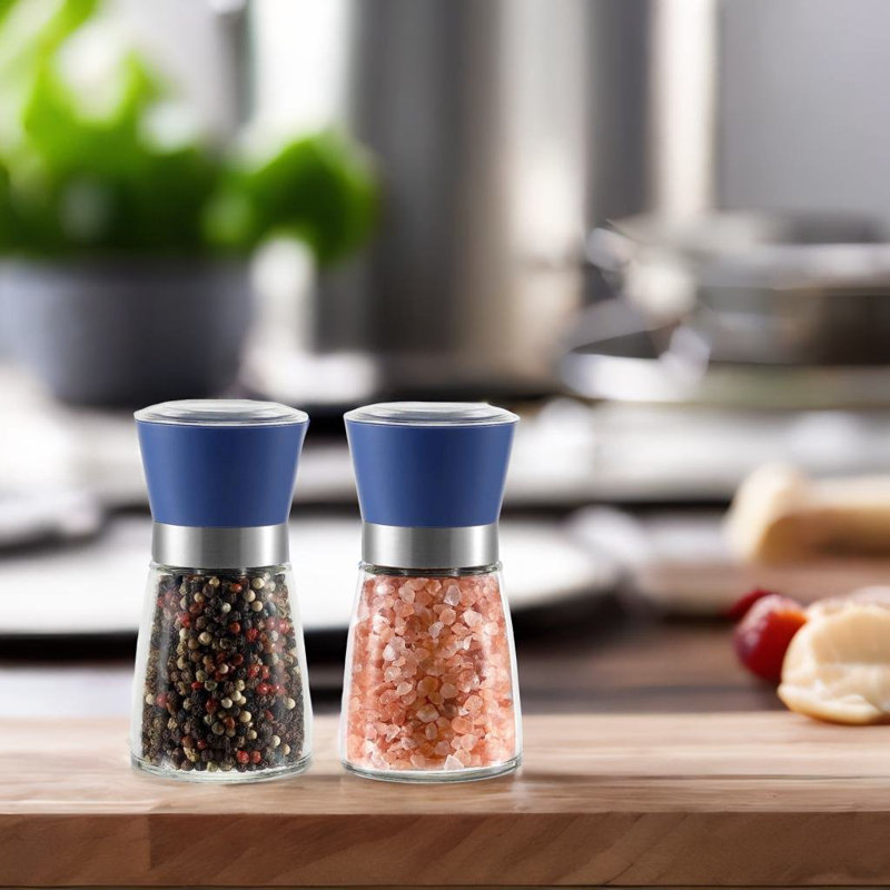 SC0GO Salt and Pepper Grinder Set, Blue