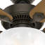 Ventilateur de plafond standard à 5 pales de 52 po avec lumières et chaîne de traction Swanson-49136365