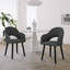 49.5cm H Luxury Fabric Upholstered Dining Chair with Wooden Legs-758737073-759353823