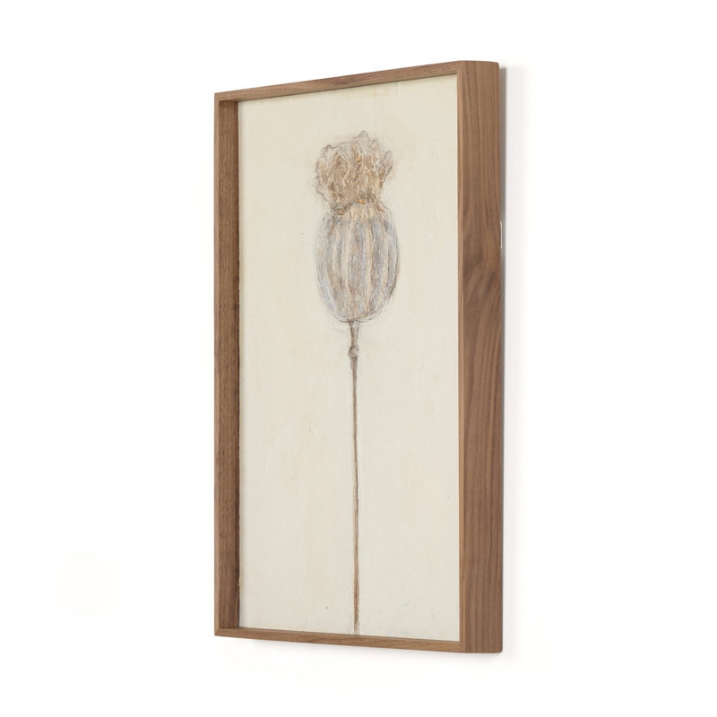Poppy Crema Painting by Paul Meyer, 40" H x 30" W