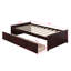 Lit plateforme simple avec rangement, lit de jour en bois d'hévéa massif avec tiroirs de rangement, cadre de lit d'angle, support à lattes en bois-1861575141
