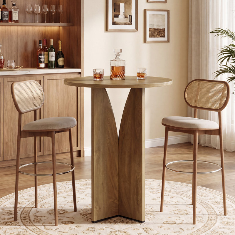 39.4" H Round Bar Table For Small Spaces