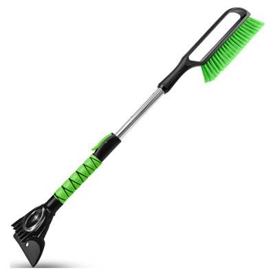 Snow Brush And Windshield Ice Scraper, 35.5" Extendable With For Car, Suv, Truck, And Rv