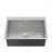 27 inch x 19 inch Dark Gray Stainless Steel Single Bowl Overmount Kitchen Sink with US Standard Drain and Hook