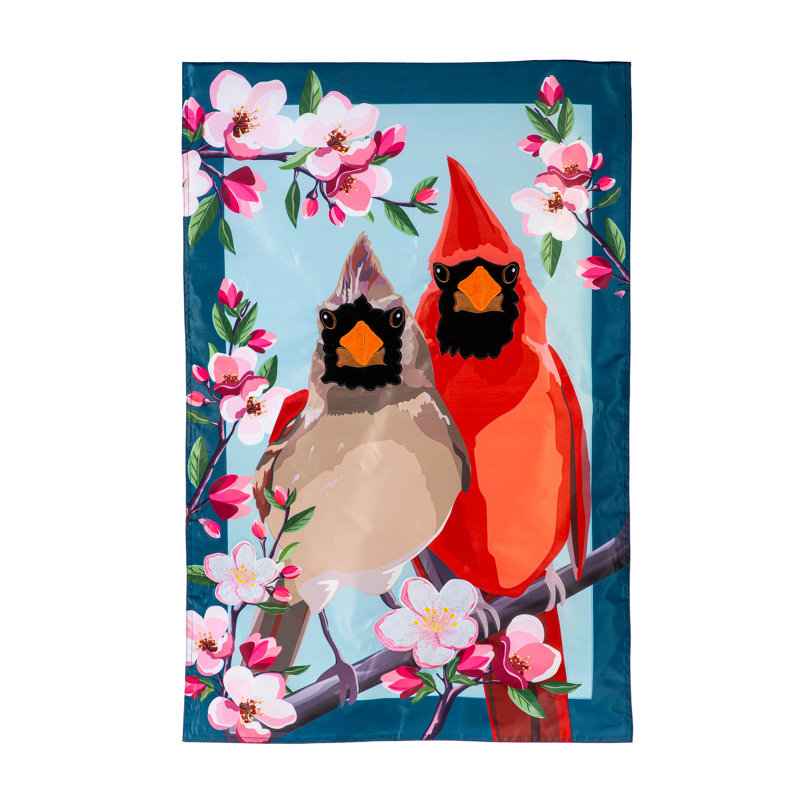 Drapeau de maison Cardinal Couple Applique