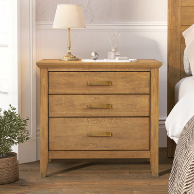 Lessio 25.8"W 3-Drawer Nightstand