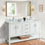 Meuble-lavabo autoportant de 61 po avec cadre en bois massif