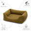 Lit orthopédique pour chien avec traversin «Milo» - Housse amovible et lavable-1692524524-1686899751