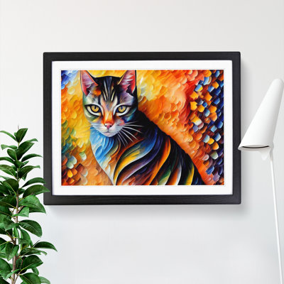 Cat Painting Vol.7 Abstract - Framed Print
